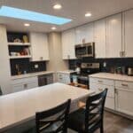 beautiful kitchen with white cabinets